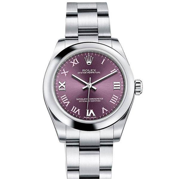 rolex oyster perpetual 36 red grape