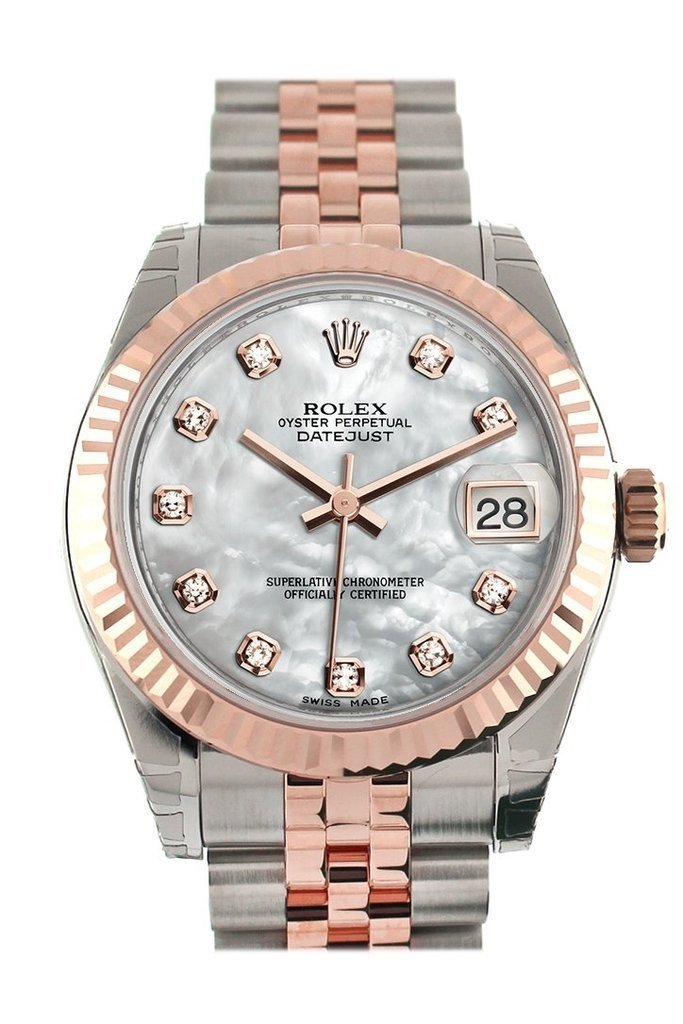 rolex datejust mother of pearl diamond dial price