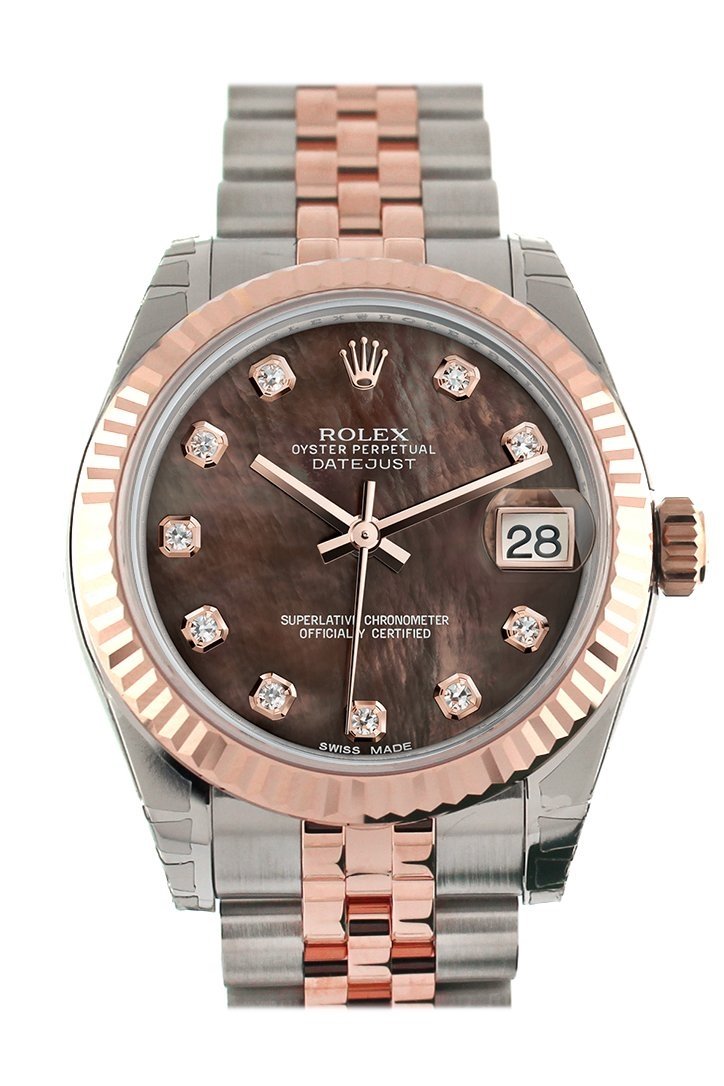 rolex black mother of pearl diamond dial