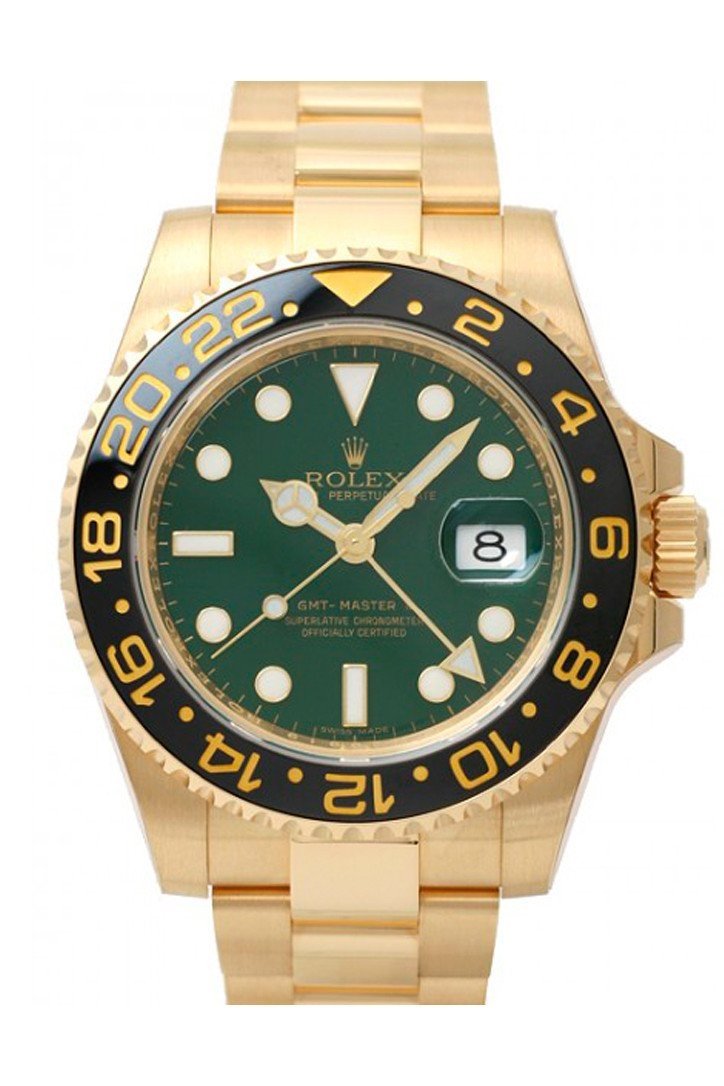 ROLEX 116718 GMT-Master II Green Dial 