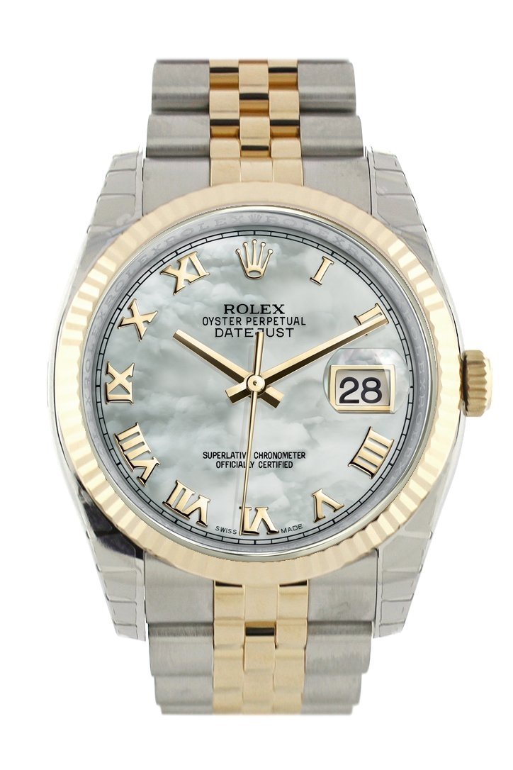 gold rolex mother of pearl face