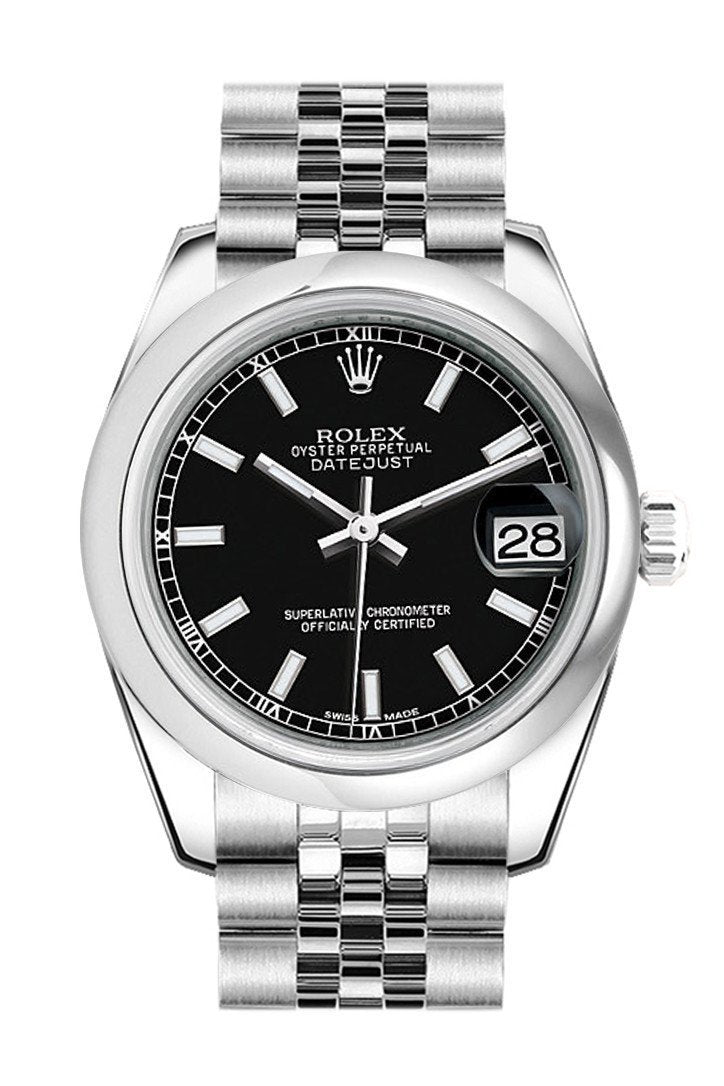 rolex datejust jubilee black dial