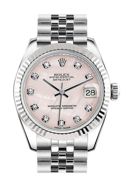 rolex datejust 31 pink mother of pearl