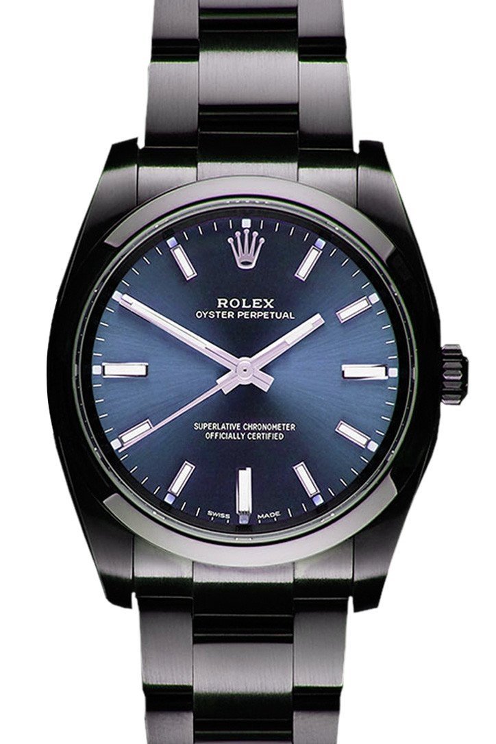 mens rolex with blue face