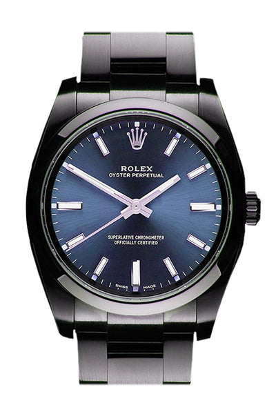 Rolex Black-pvd Oyster Perpetual Blue 