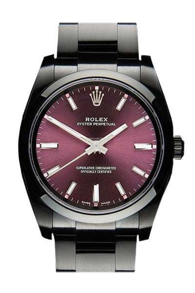 rolex oyster perpetual purple dial