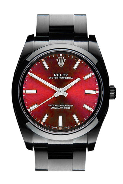 Rolex Black-pvd Oyster Perpetual Red 