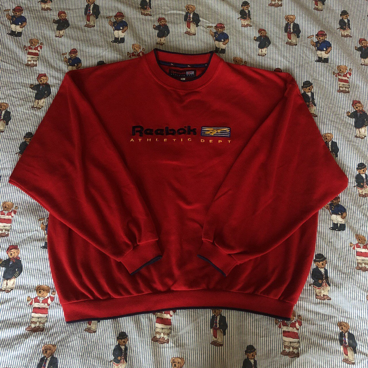 reebok red sweatshirt
