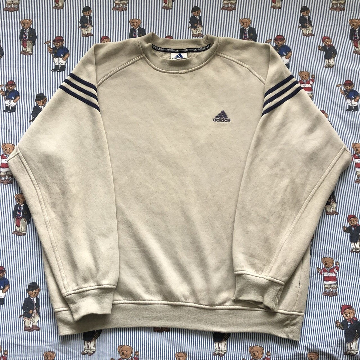 adidas beige jumper