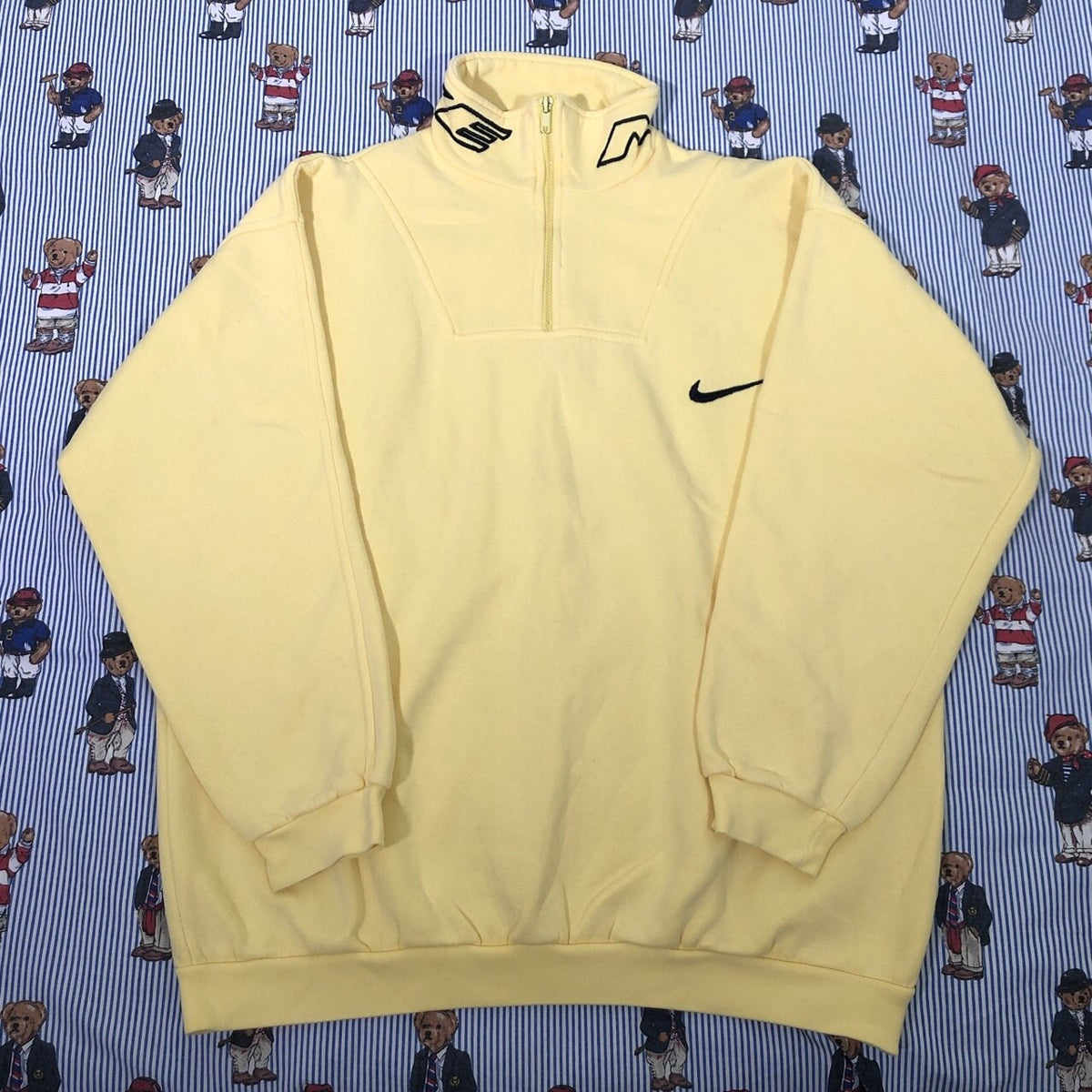 pastel yellow nike hoodie