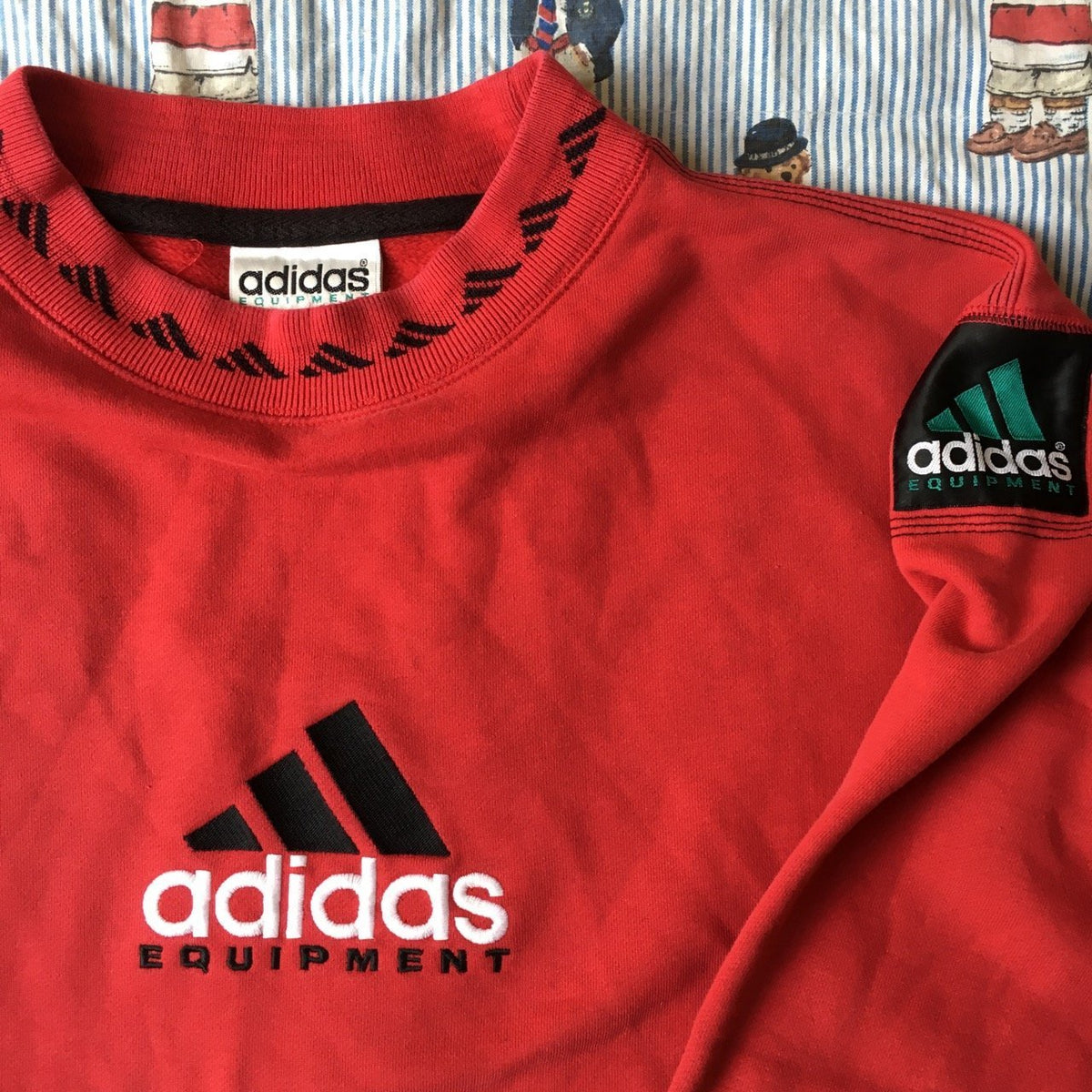 red adidas sweatshirt