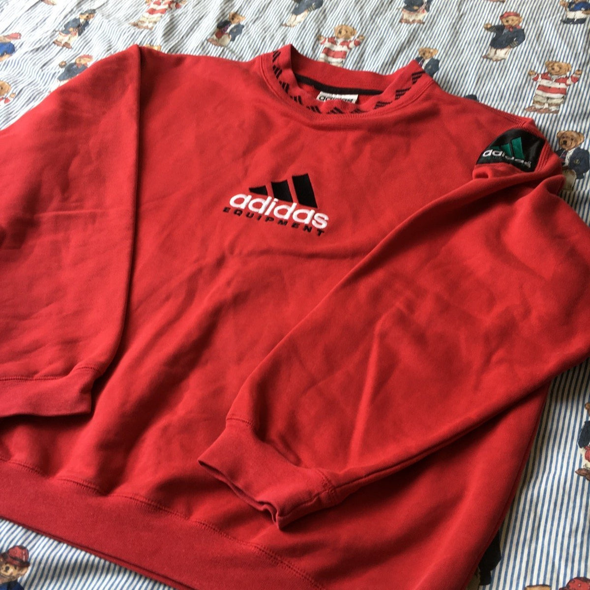 red adidas equipment sweatshirt