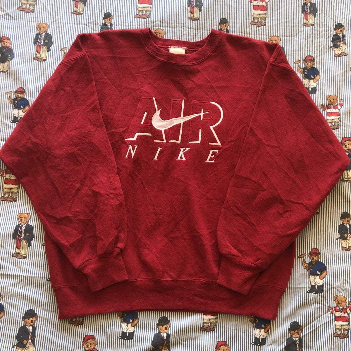 red nike air sweatshirt