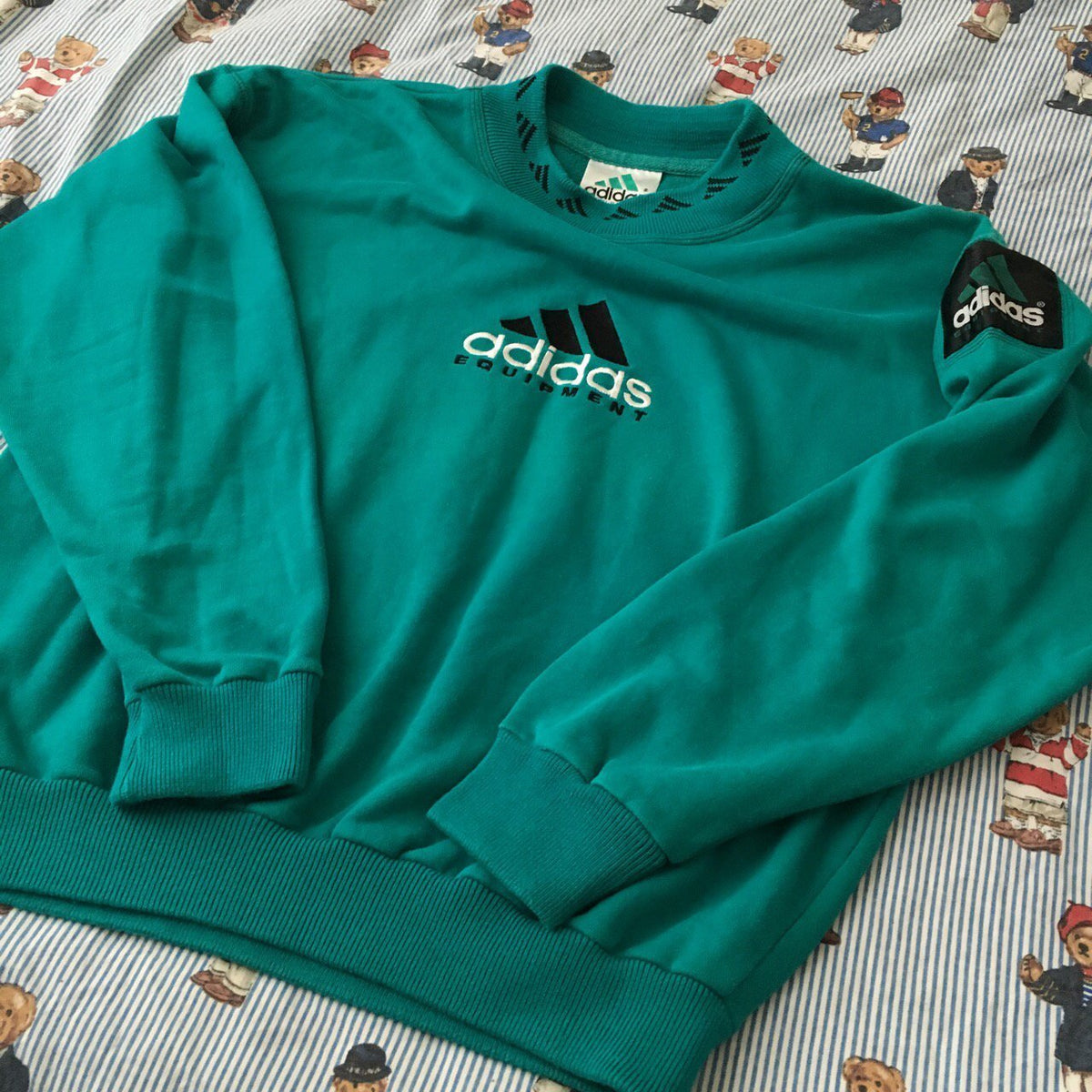 turquoise adidas sweatshirt