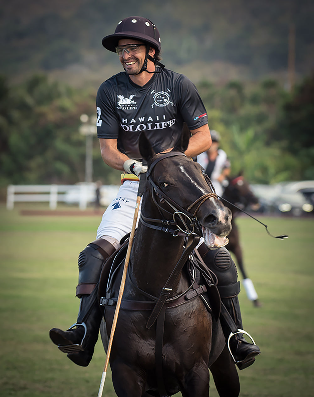 Ignacio Lapida in Hawaii Polo Life Polo Team Jersey