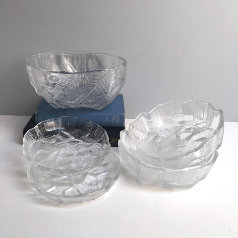 Hoya cracked ice glassware