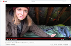 Youtube-Testvideo-Vanessa Blank-Bushcraft und Abenteuer-Bugout Camp Austria-Biopod Wolle Survial-14 Maerz 2020