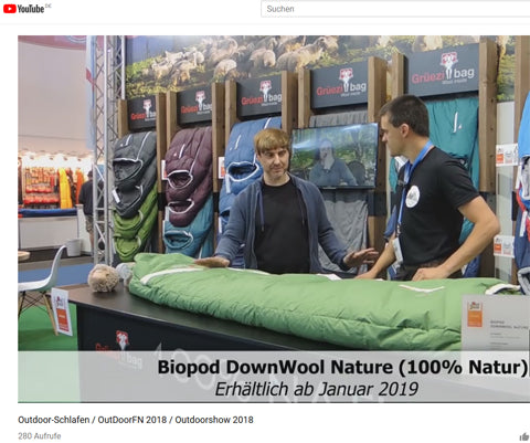 gruezi-bag-schlafsack-Biopod-DownWool Nature-Beitrag-Youtube Kanal-Palatiolum Outdoor