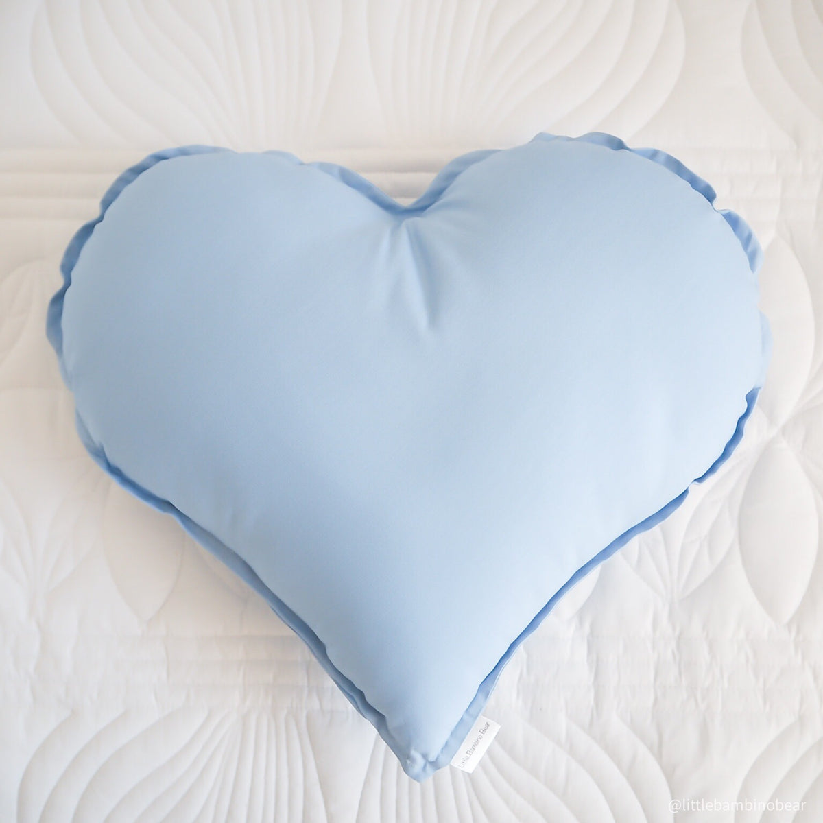 blue heart cushion