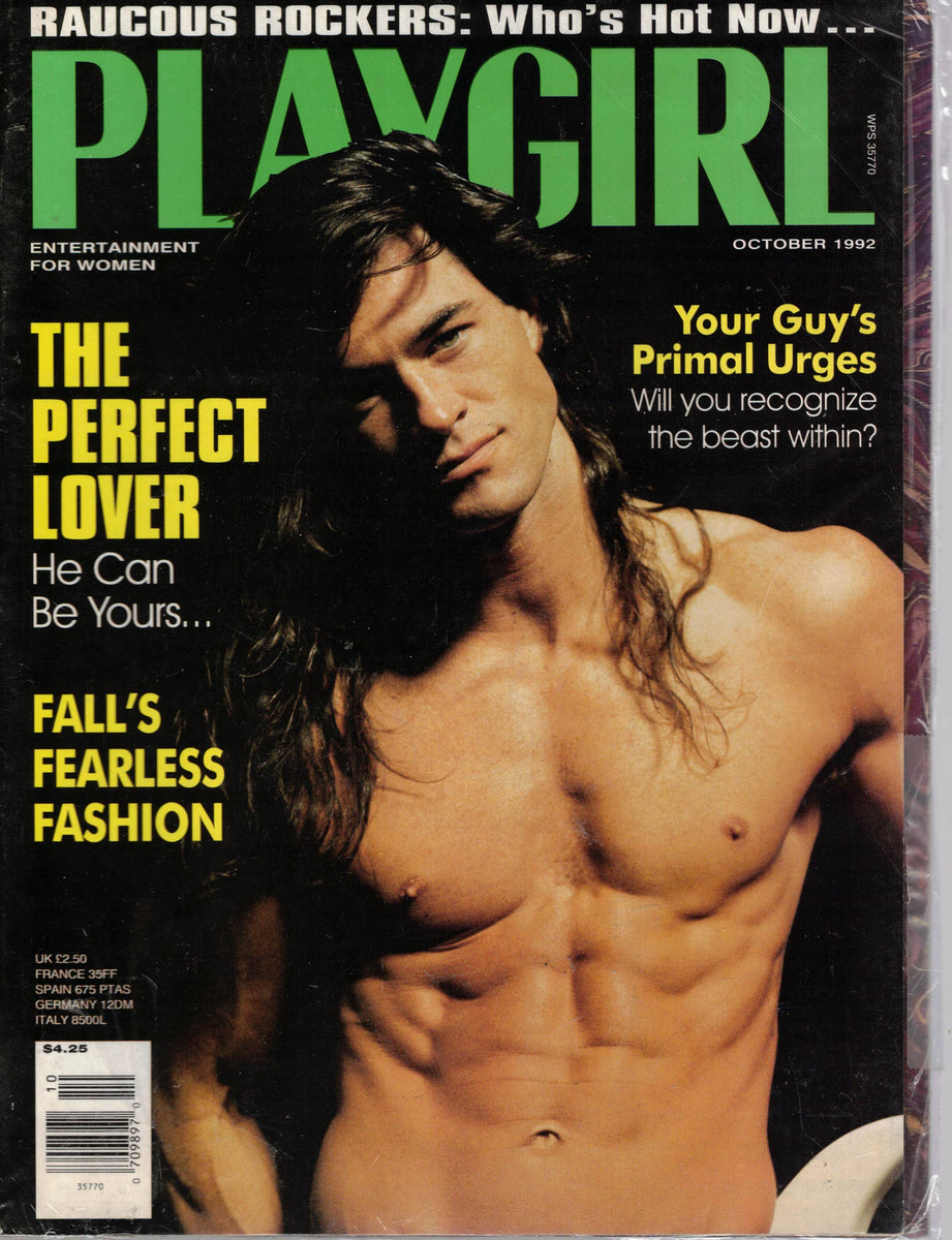 Playgirl 1992 October Includes Man Of The Year Poster – Zeus Gay