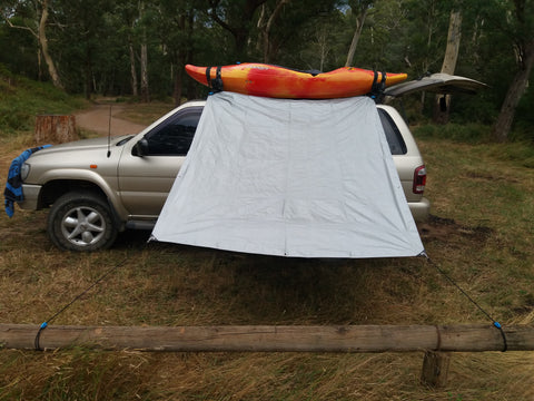 The Shockloc Tarp Tie allows you to set up & take down your tarp in seconds & can be attached to any size or shape object
