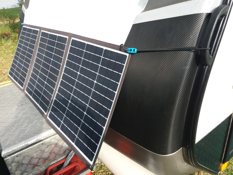 Shockloc Strap great for hanging solar panels / blankets