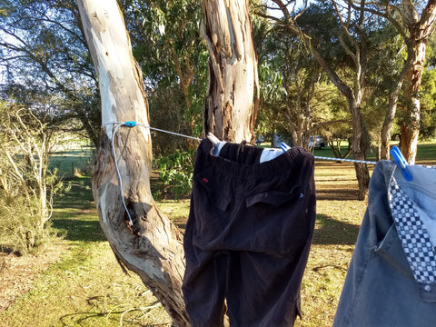 Shockloc Travel / Camping Clothesline / Washing Line can be attached to any size tree