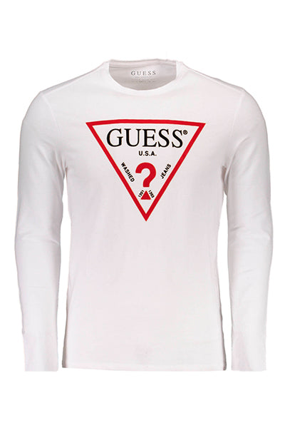 GUESS Longsleeve White – Luxivo
