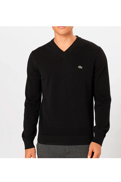 Lacoste Knitted Pullover Black – Luxivo