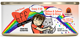 Weruva BFF Crazy 4 U! Chicken & Salmon Dinner in Gravy 2.8oz