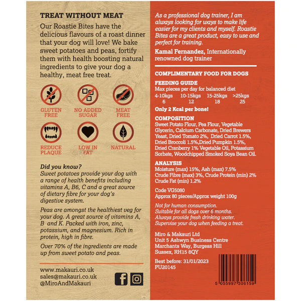 Roastie Bites Eco Treat for Dogs by Miro
