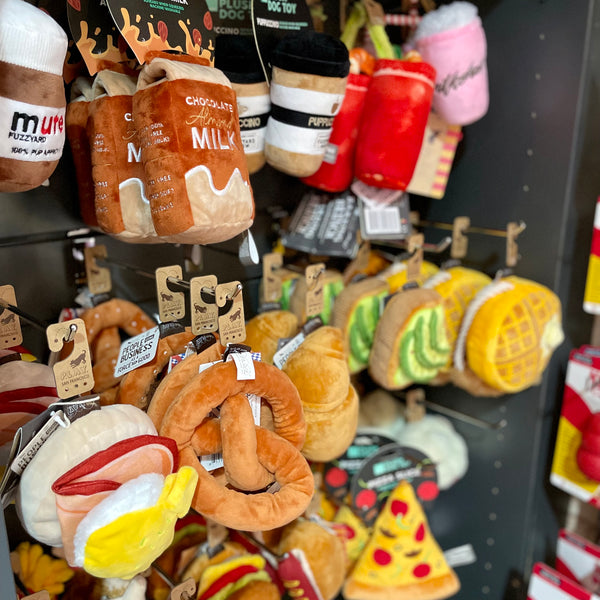 brunch eggs benedict dog toy