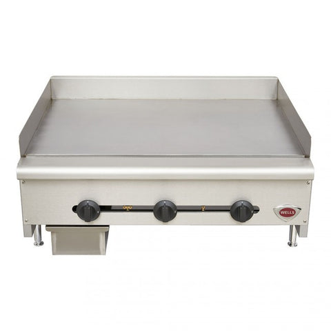 Wells HDG4830 48" Griddle Countertop Natural Gas or Liquid Propane - Food Service Supply