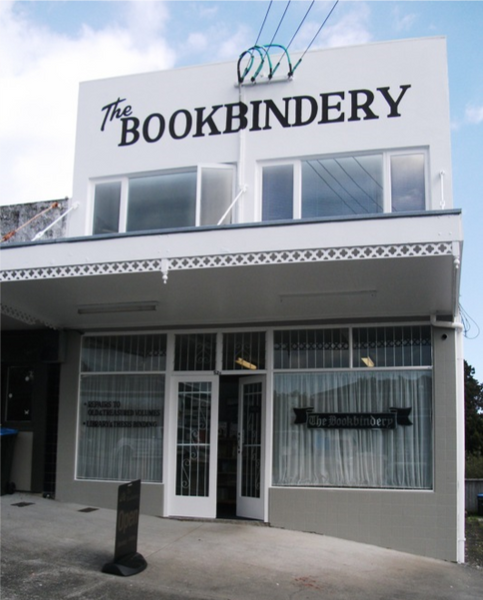 The Bookbindery shop. Located at 52b Parau Street, Mount Roskill, Auckland 1041. Parau Street is in central Auckland - off Mount Albert Rd at one end and Landscape Rd at the other.