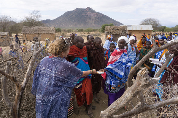 Students for Africa distribute LuminAID lights in Tanzania