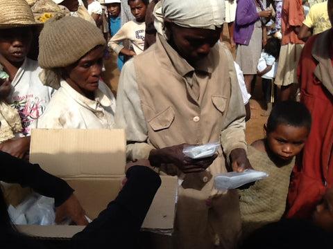 LuminAID solar lanterns distributed in Madagascar