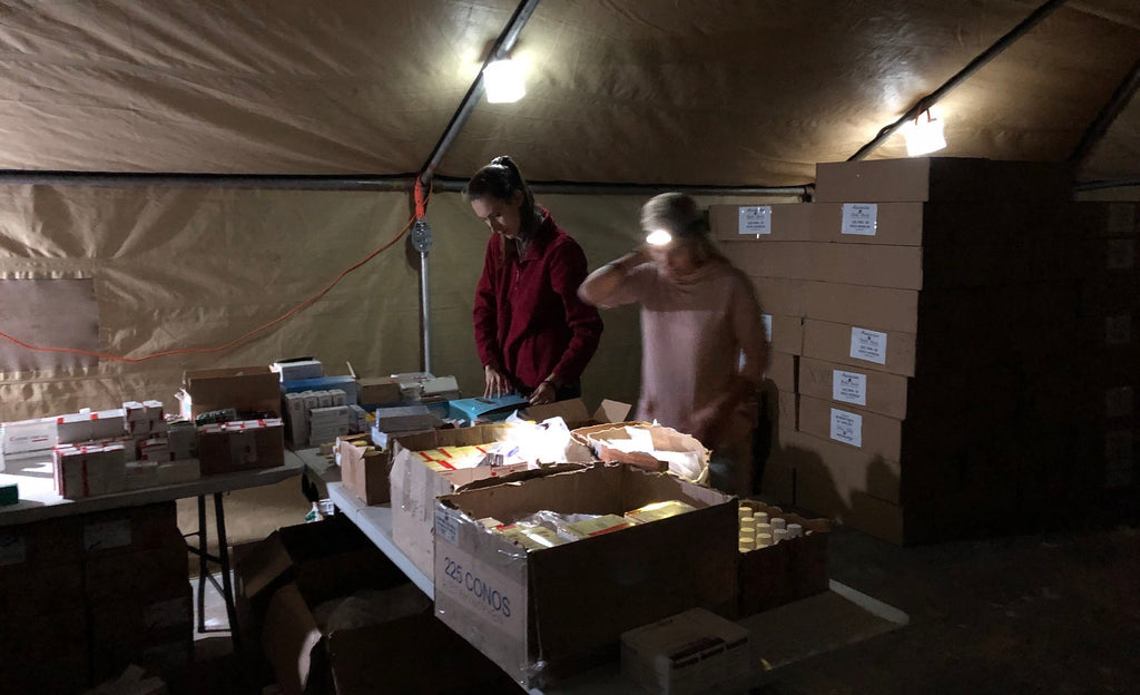 Team 5 medical tent in Peru
