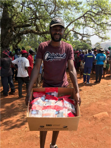 Distribution of LuminAID solar lights in Zimbabwe. 