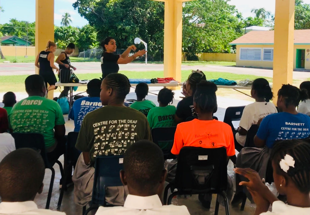 Presentation at a Deaf School