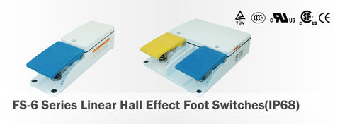 FS-6-Series Linear Hall Effect Medical Foot Switches