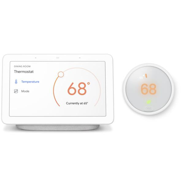 Nest Thermostat E with Google Home Hub