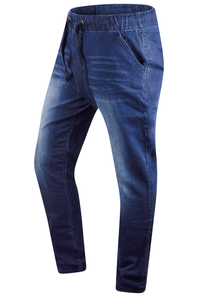 mens elastic back jeans