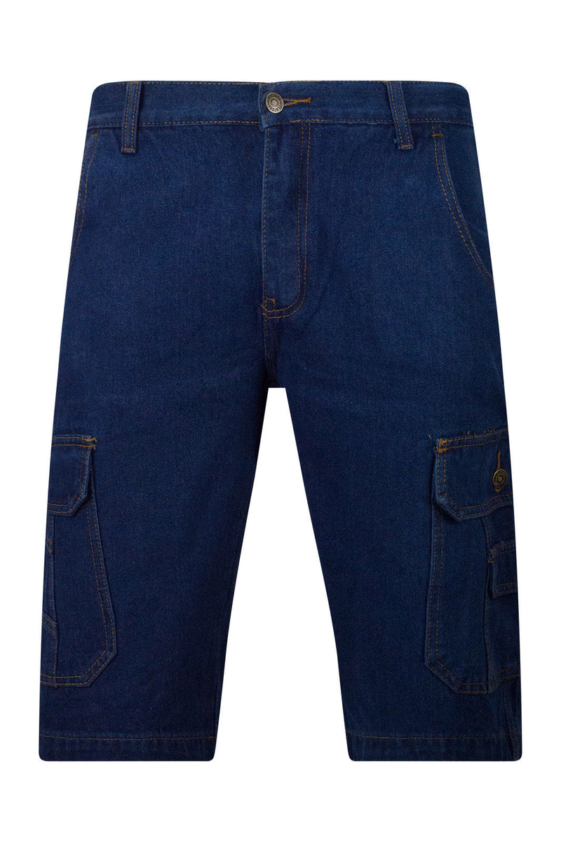 mens denim cargo shorts