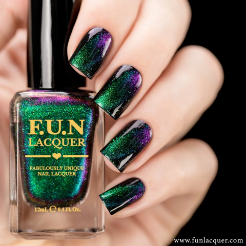 Gorgeous multichrome magnetic nail polish by FUNLacquer