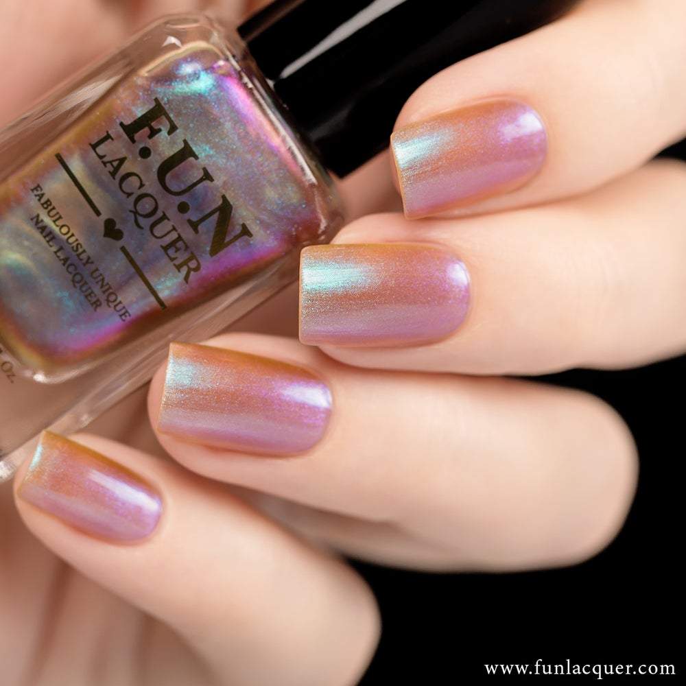 iridescent purple nail polish
