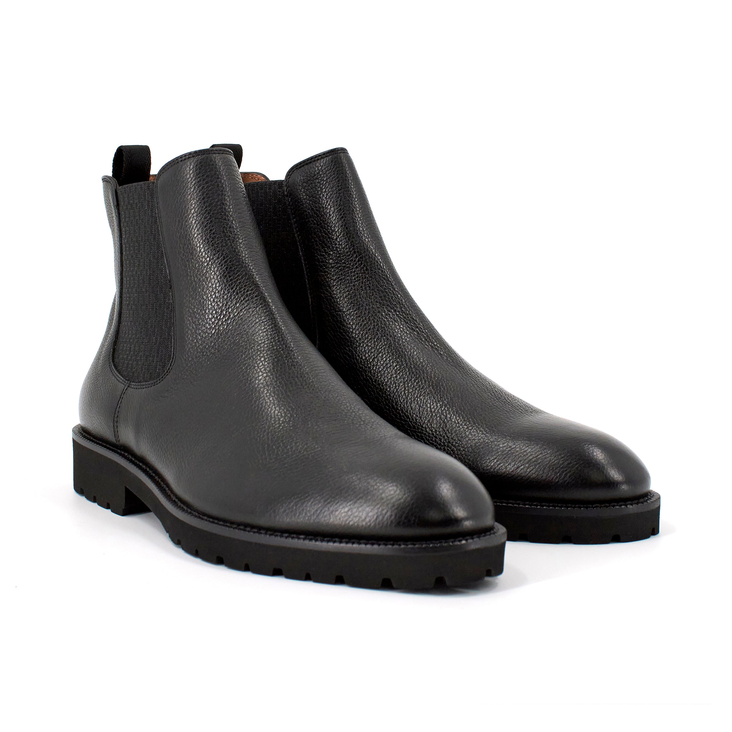 BOSS Edenlug Leather Chelsea Boots in Black – J&Z Couture
