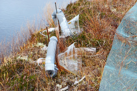 Environmental Research Institute in the field at Forsinard Amanda Simmons residency