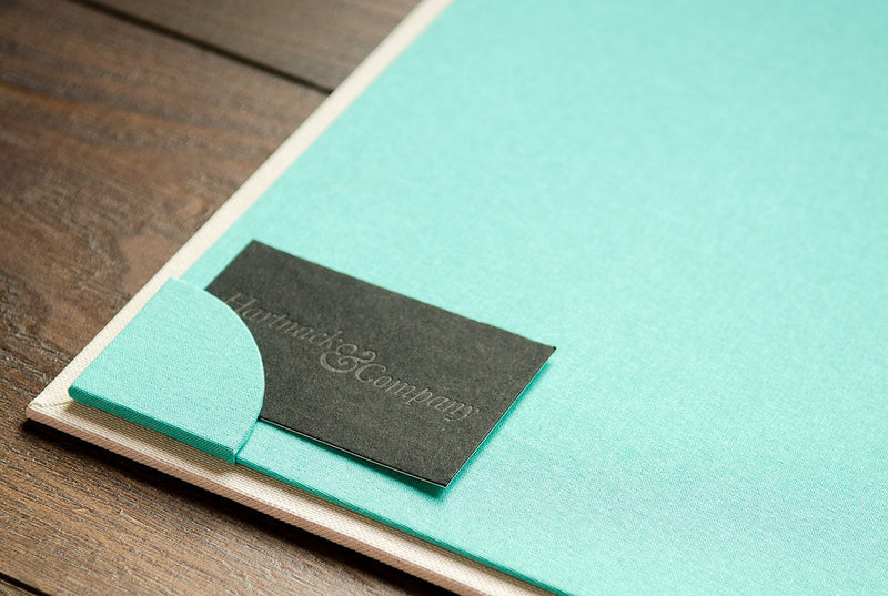 Business Card Pocket in custom H&Co Portfolio