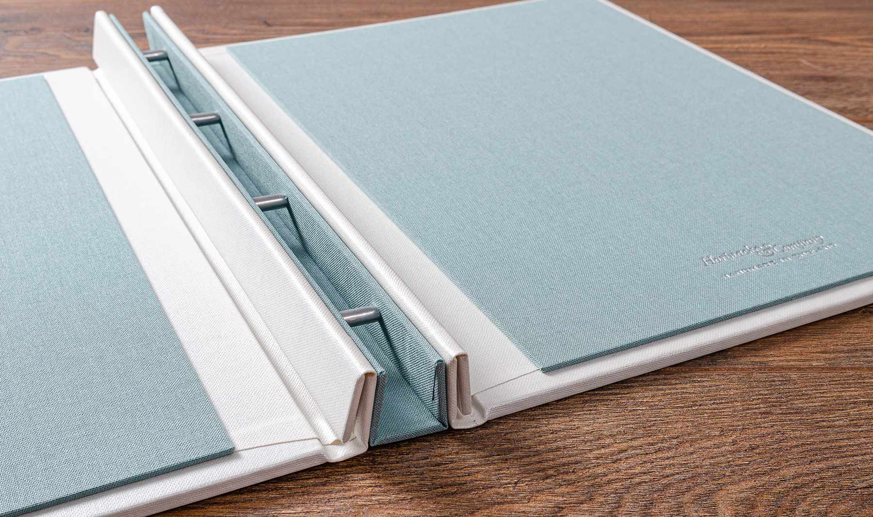 luxury custom portfolio book hand made with premium materials