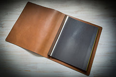 leather portfolio with no inner cover